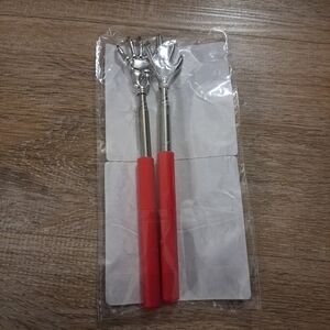 Red and Silver Telescopic Back Scratchers Women Men Pets NIOP